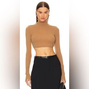 Simkhai 100% cashmere turtle neck cropped sweater, XS
